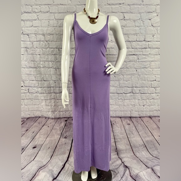 NWT Lavender  Plus Size Maxi Dress With Pockets Size Various - Picture 14 of 15